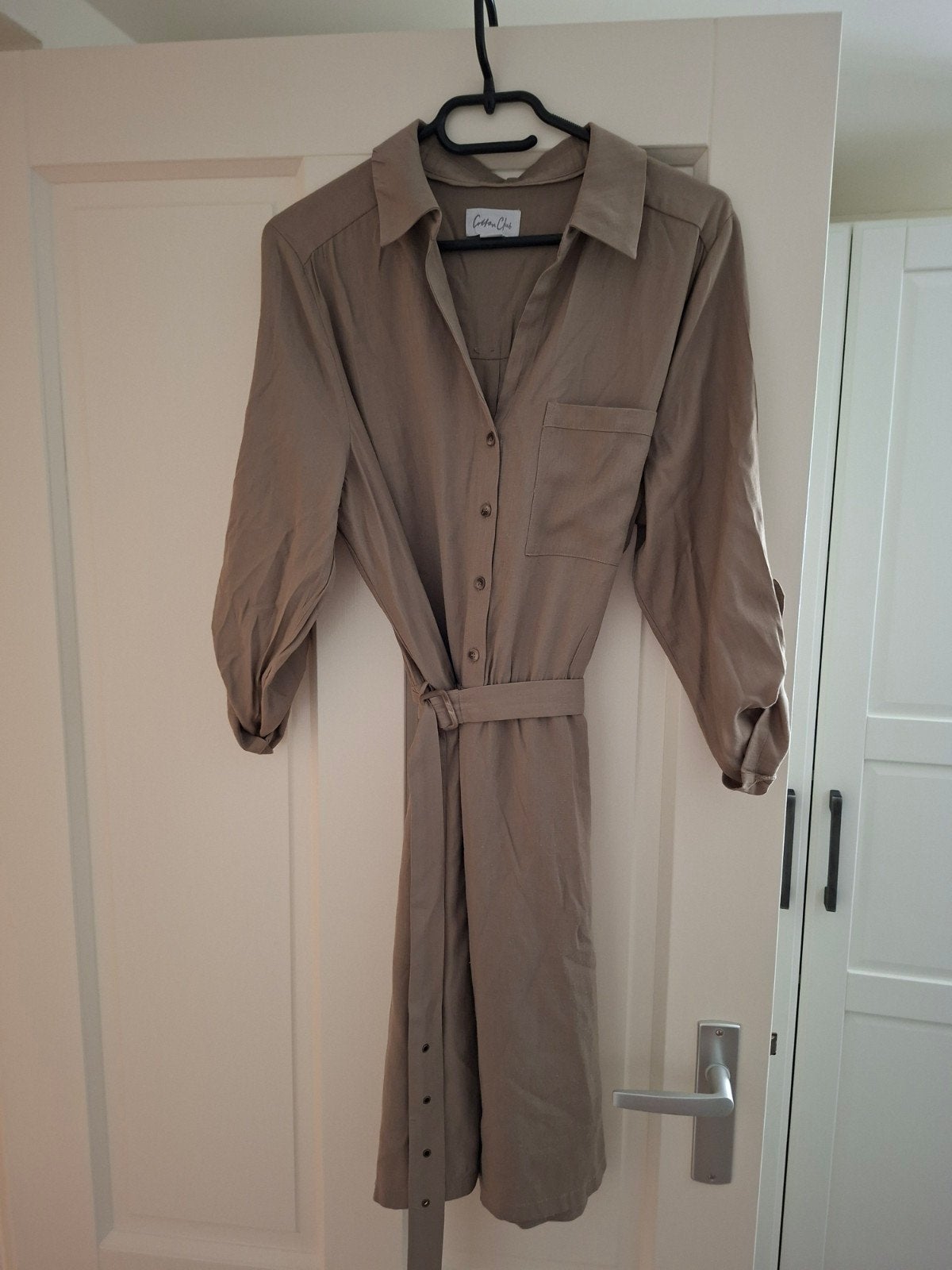 Jurk Cotton Club XL, Beige, Maat 46/48 (XL) of groter, Ophalen of Verzenden, Knielengte