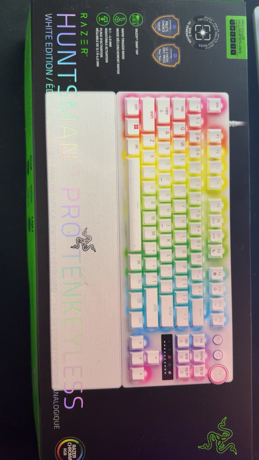 Razer Huntsman V3 Pro TKL Toetsenbord – Zo goed als nieuw, Ophalen of Verzenden, Zo goed als nieuw, Gaming toetsenbord