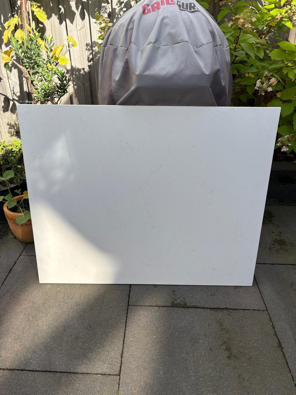 Spatplaat keuken, Composiet, Huis en Inrichting, Ophalen, Gebruikt, Wit, 50 tot 100 cm