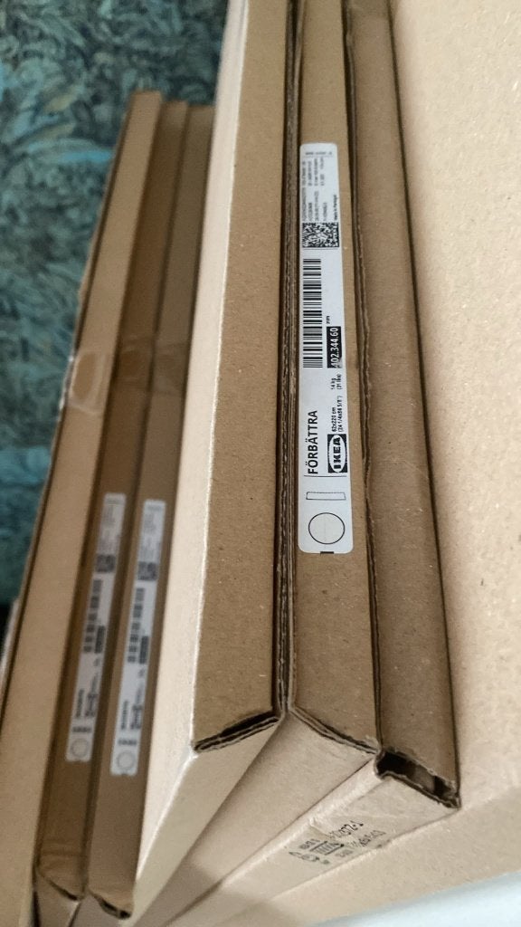 3x IKEA Förbättra Bedekkingspaneel ecry 62x220cm – Nieuw, Huis en Inrichting, Ophalen, 200 cm of meer, Wit, Nieuw