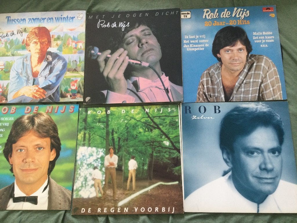 Rob de Nijs LP collectie - 6 albums, Cd's en Dvd's, Vinyl | Nederlandstalig, Ophalen, LP, Gebruikt, Pop