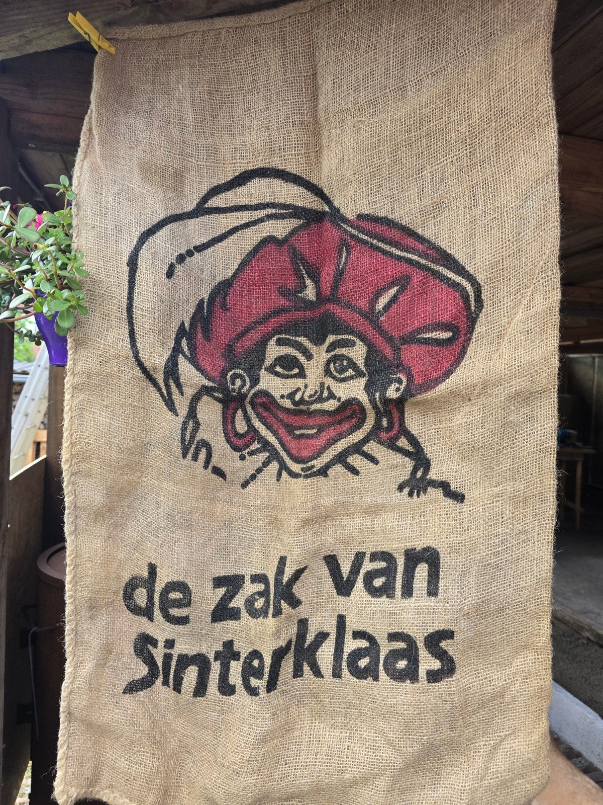 Echte jute zak van Sinterklaas 60 x 100 cm, Diversen, Sinterklaas, Ophalen of Verzenden