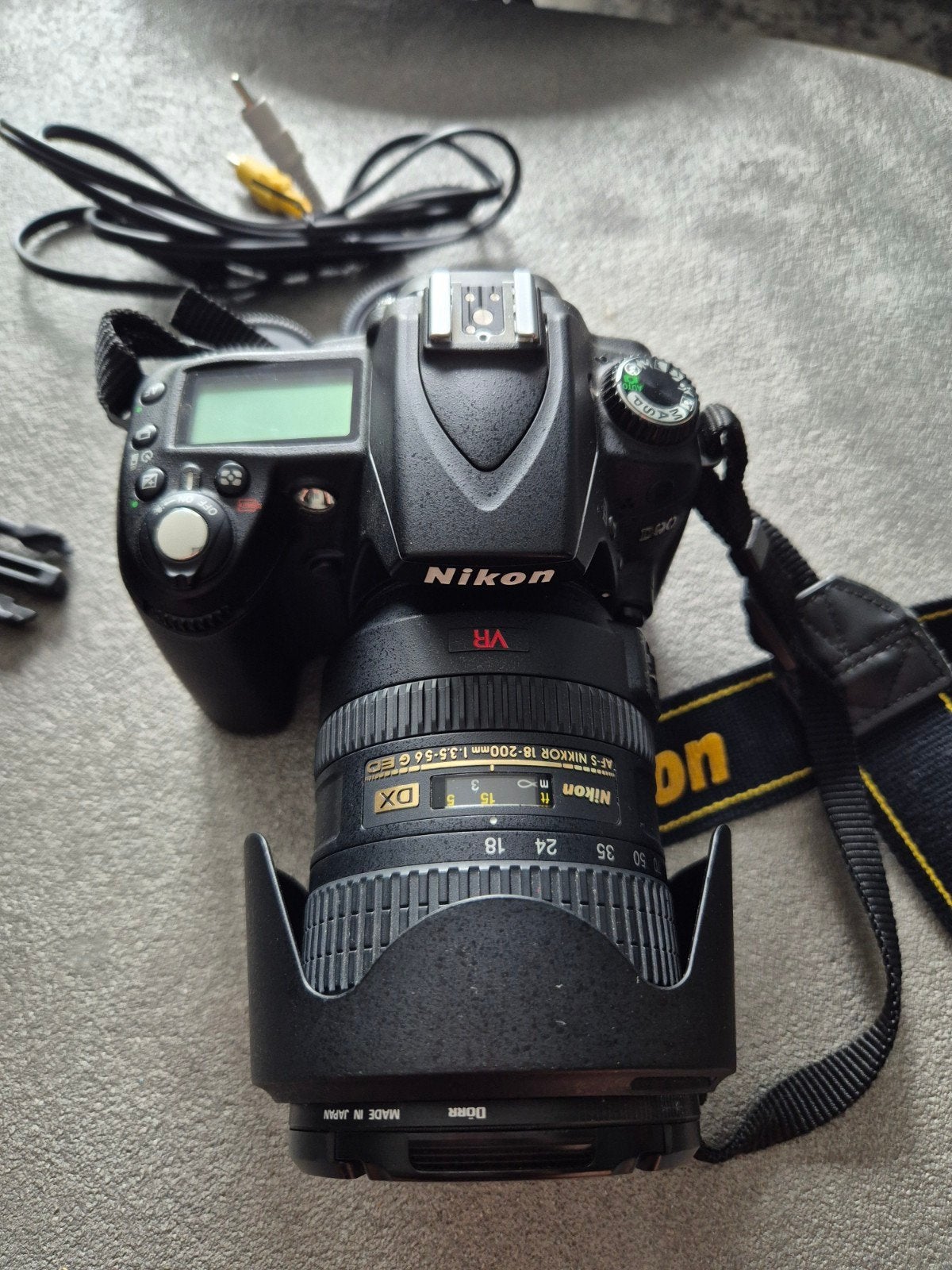 Nikon D90 Spiegelreflexcamera met Nikkor 18-200mm lens, Audio, Tv en Foto, Fotocamera's Digitaal, Beeldstabilisatie, Gebruikt
