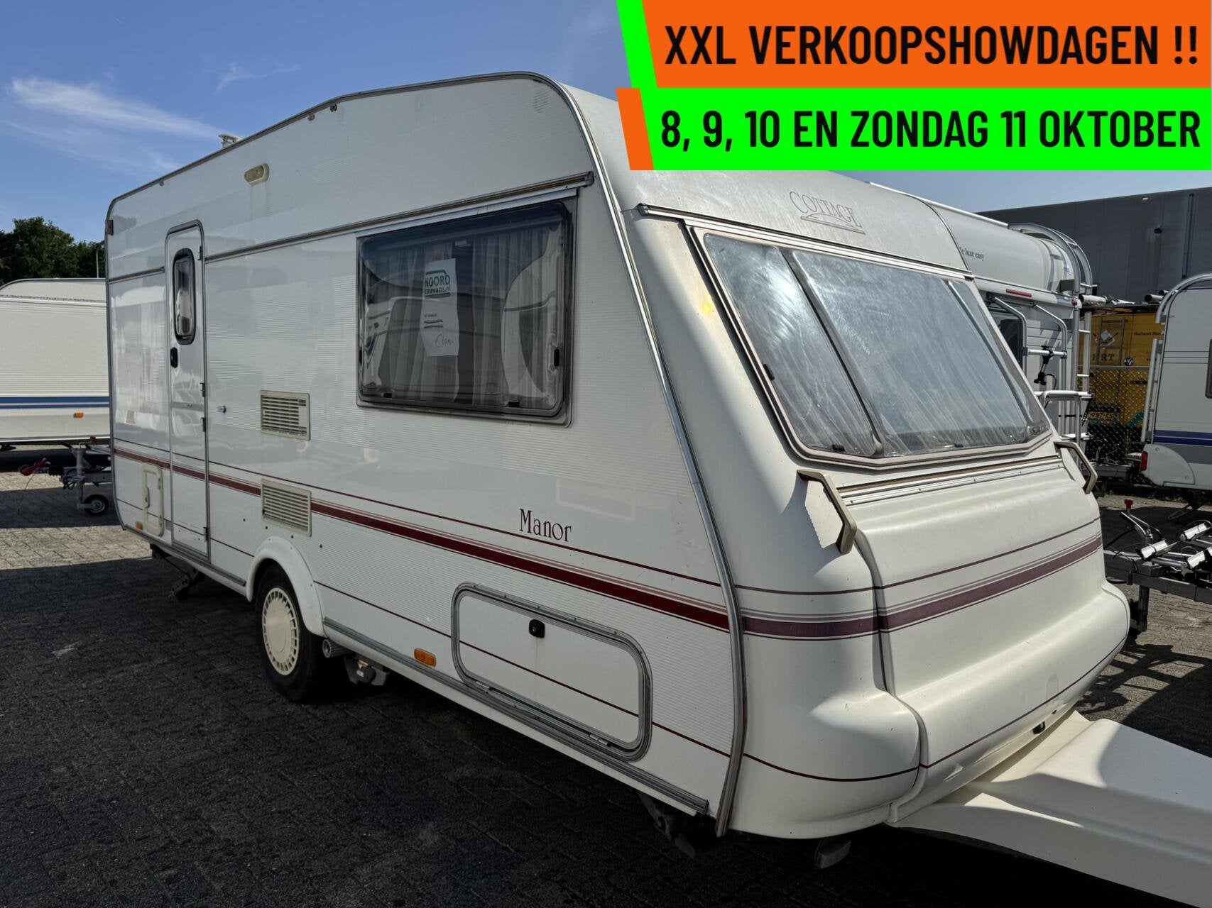 AVENTO COTTAGE MANOR,DOUCHE, TOILET, DWARSBED, VOORTENT, Caravans en Kamperen, Hordeur, Bedrijf, 750 - 1000 kg, 6 tot 7 meter