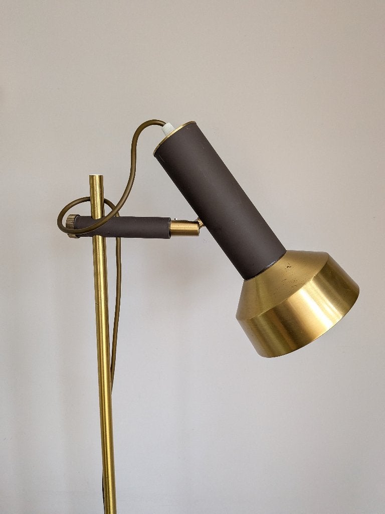 Vintage Sölken Leuchten verstelbare lamp / vloerlamp., Huis en Inrichting, Lampen | Vloerlampen, Ophalen, Gebruikt, Vintage, Metaal