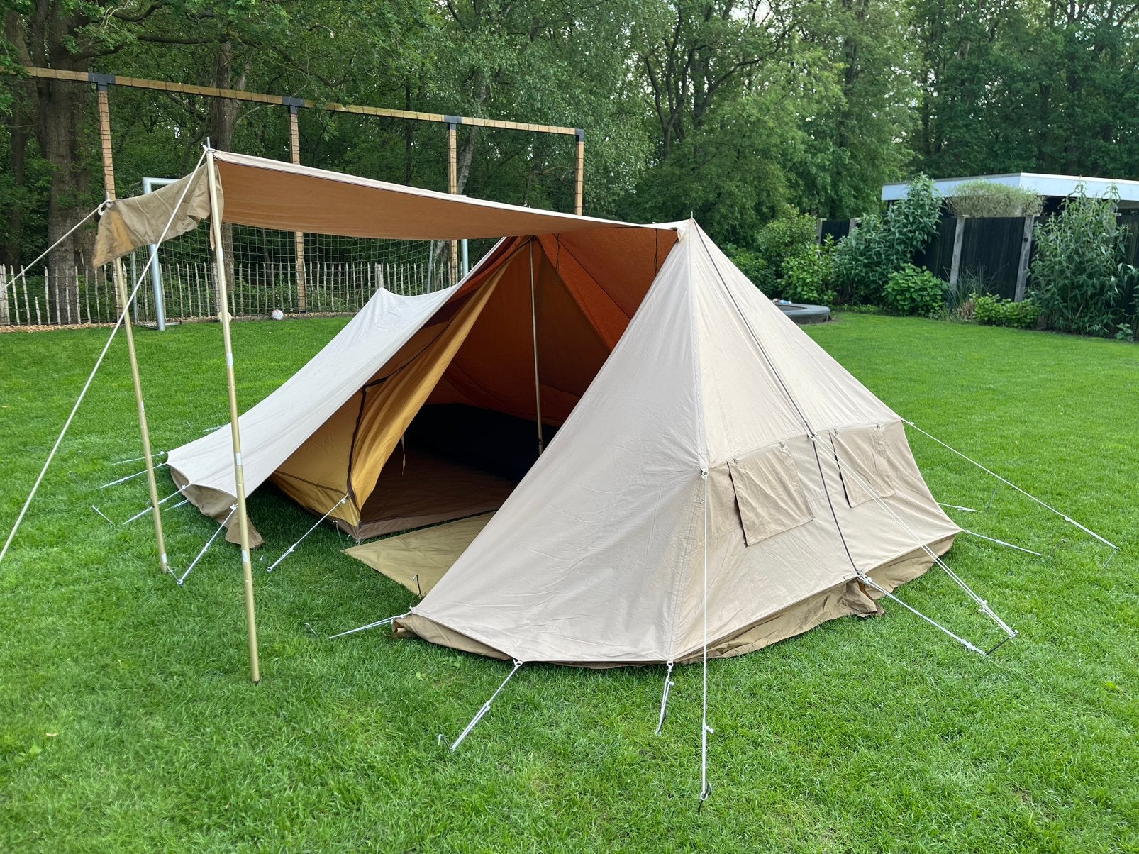 Esvo Populier, 2 persoons lichtgewicht katoenen tent, Caravans en Kamperen, Tenten, Ophalen of Verzenden, Gebruikt, Tot en met 2