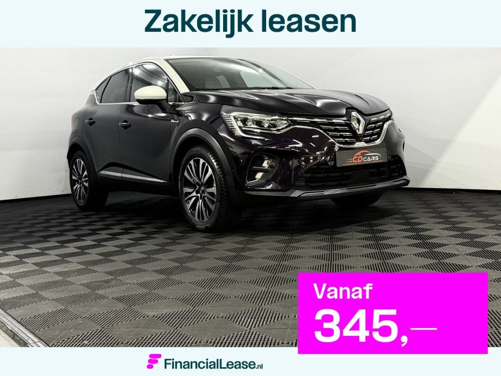 Renault Captur 1.3 TCe 155 Initiale Paris 360 Camera, Half l, Gebruikt, Euro 6, 4 cilinders, Leder en Stof