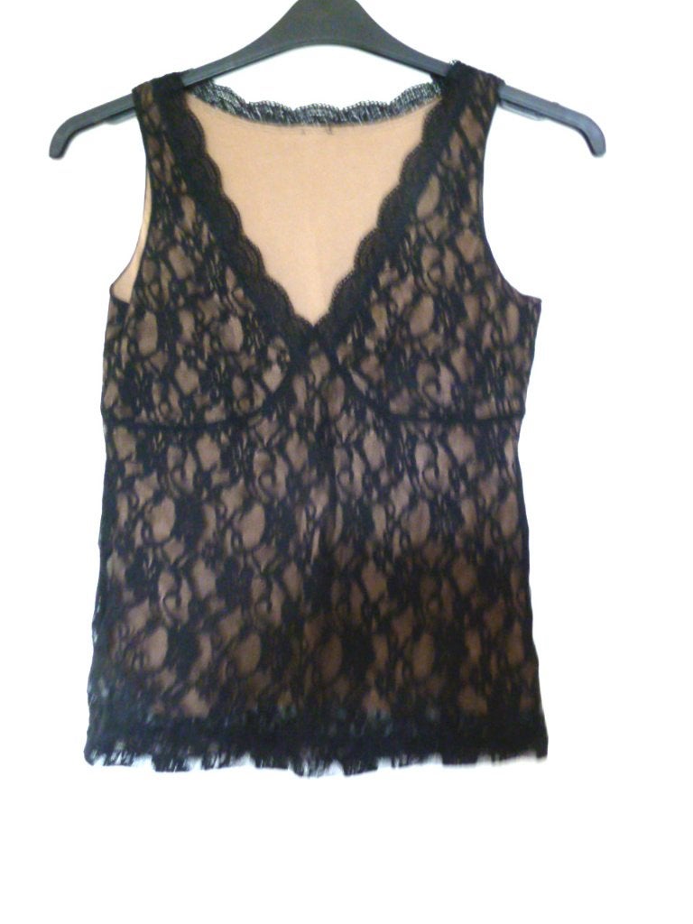Top van Esprit Maat 40 Zwart, Zwart, Zonder mouw, Ophalen, Maat 38/40 (M)