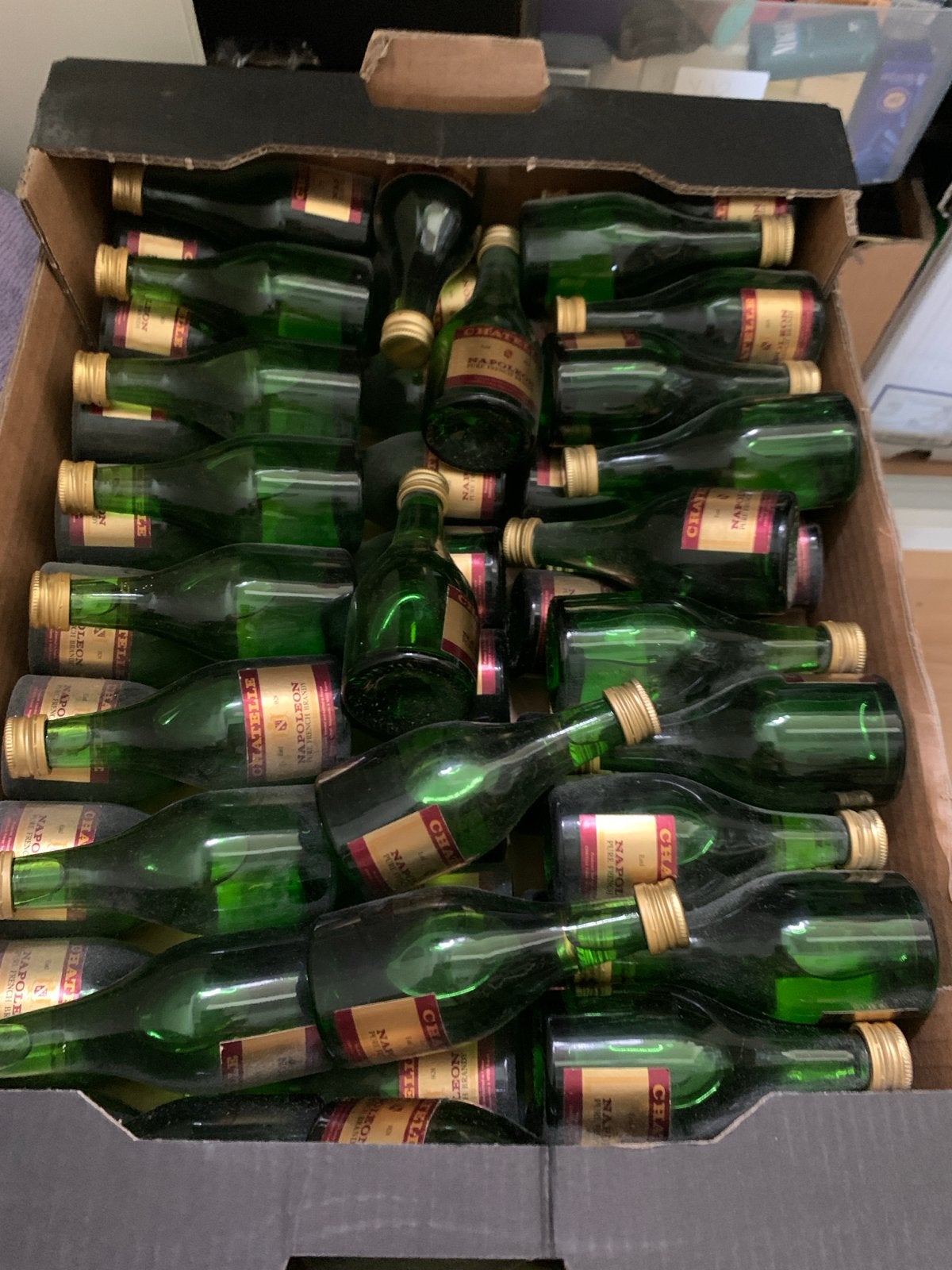 100x Chatelle Napoleon Pure French Brandy Mini Flesjes, Verzamelen, Ophalen of Verzenden, Nieuw