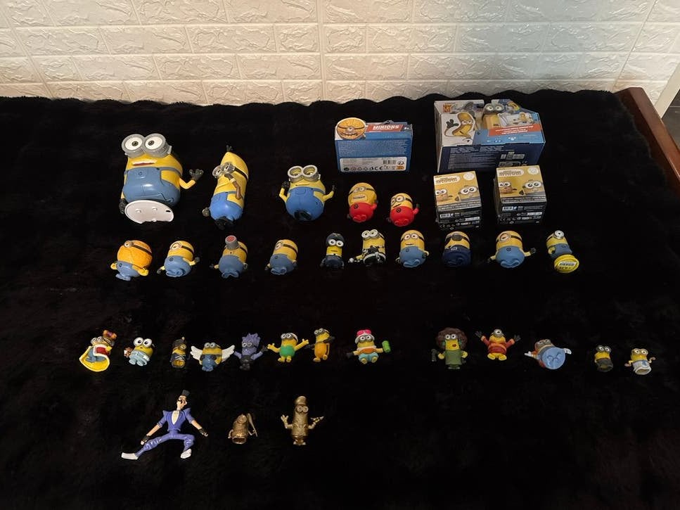 Grote collectie Minions figuren en speelgoed, Kinderen en Baby's, Ophalen of Verzenden, Zo goed als nieuw