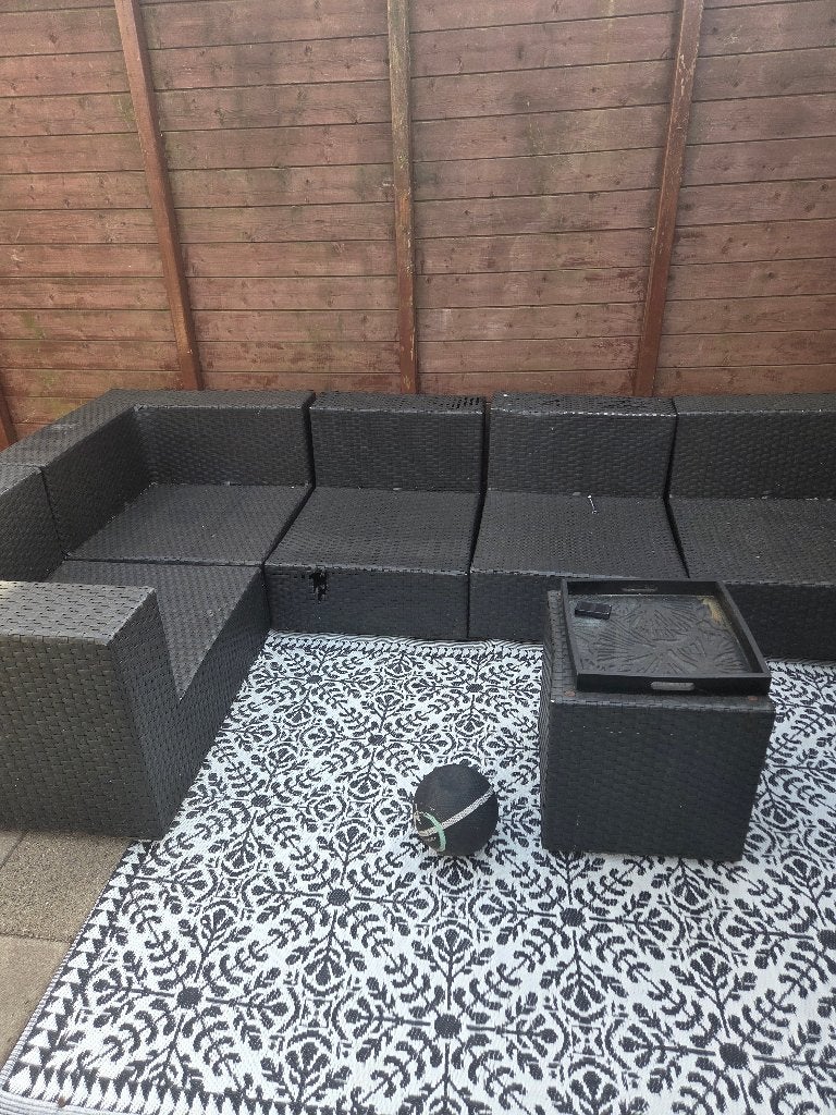 Loungeset, 5 zitplaatsen, Kunststof, Gebruikt, Ophalen of Verzenden