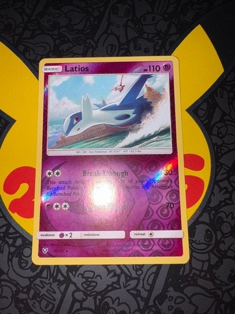 latios 41/73 reverse holofoil, Ophalen of Verzenden, Zo goed als nieuw, Losse kaart
