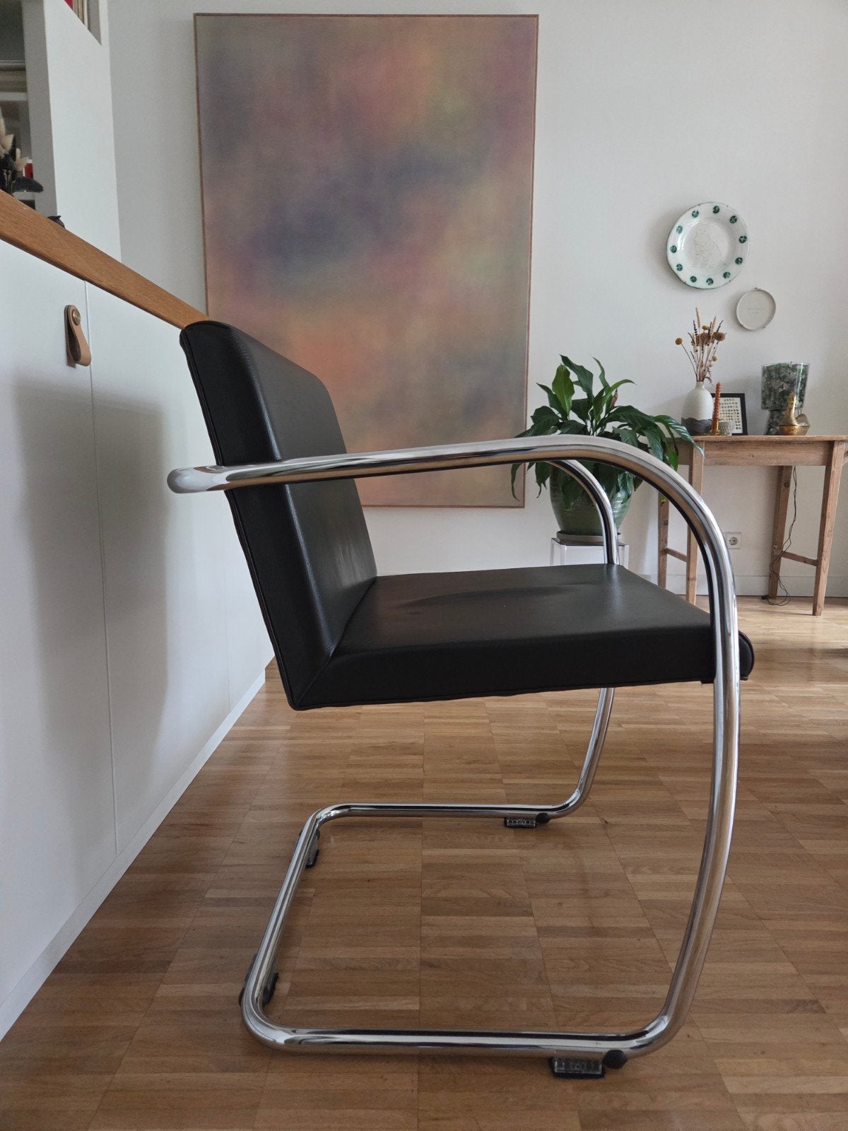 2 Mies van der Rohe BRNO sledestoelen, Ophalen, Gebruikt, Twee, Zwart
