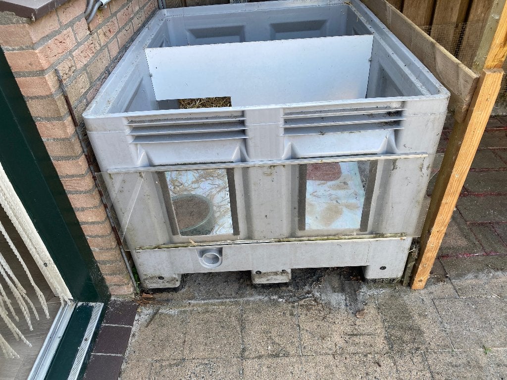 Groot konijnenhok, Dieren en Toebehoren, Knaagdieren en Konijnen | Hokken en Kooien, Ophalen, 90 cm of meer, Hok, 110 cm of meer