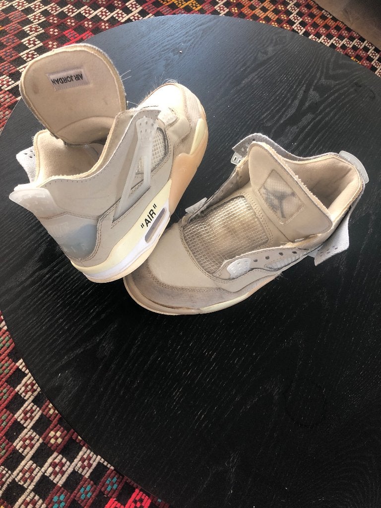 Off white Jordan 4, Ophalen, Overige kleuren, Sneakers of Gympen, Gedragen