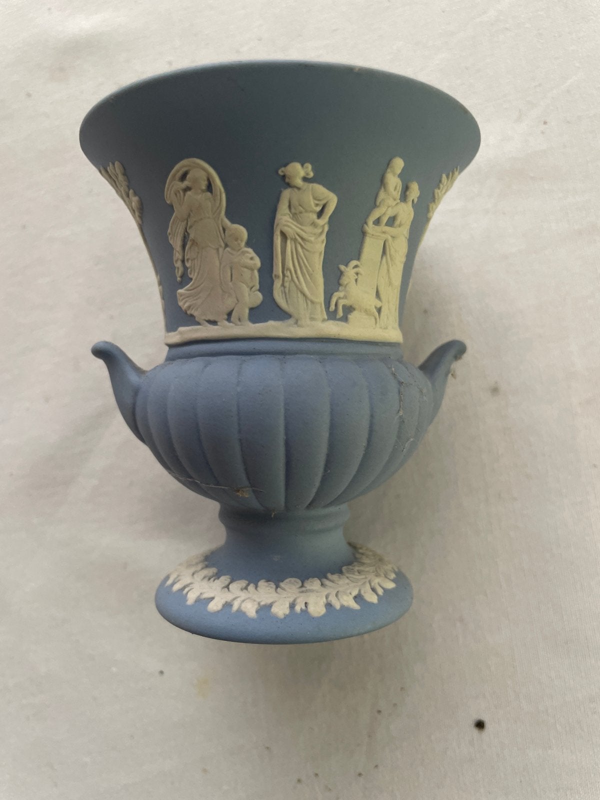 Wedgwood Jasperware vaasje - 8,5 cm, Antiek en Kunst, Antiek | Vazen, Ophalen of Verzenden