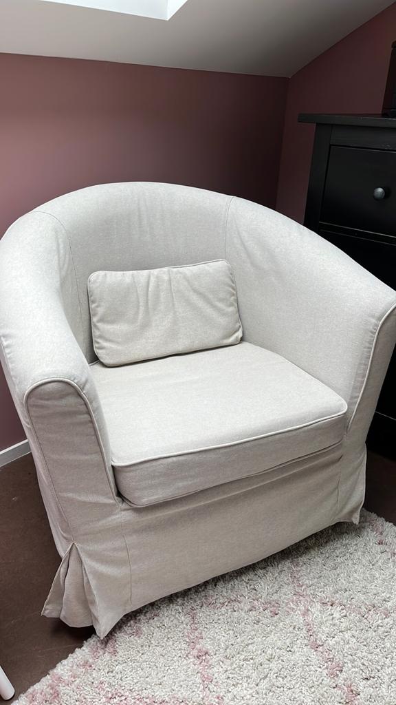 IKEA TULLSTA fauteuil met nieuwe bekleding, Huis en Inrichting, Fauteuils, Ophalen, Nieuw