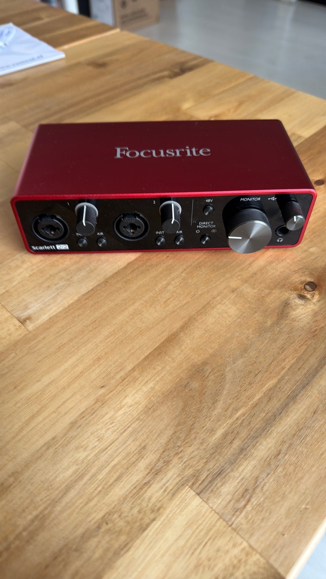 Focusrite Scarlett 2i2 audio interface, Ophalen of Verzenden, Zo goed als nieuw