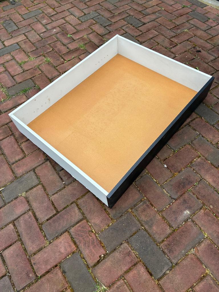 Bedlade, Huis en Inrichting, Slaapkamer | Bedden, Zo goed als nieuw, Eenpersoons, 100 cm, Overige maten, Overige materialen, Zwart