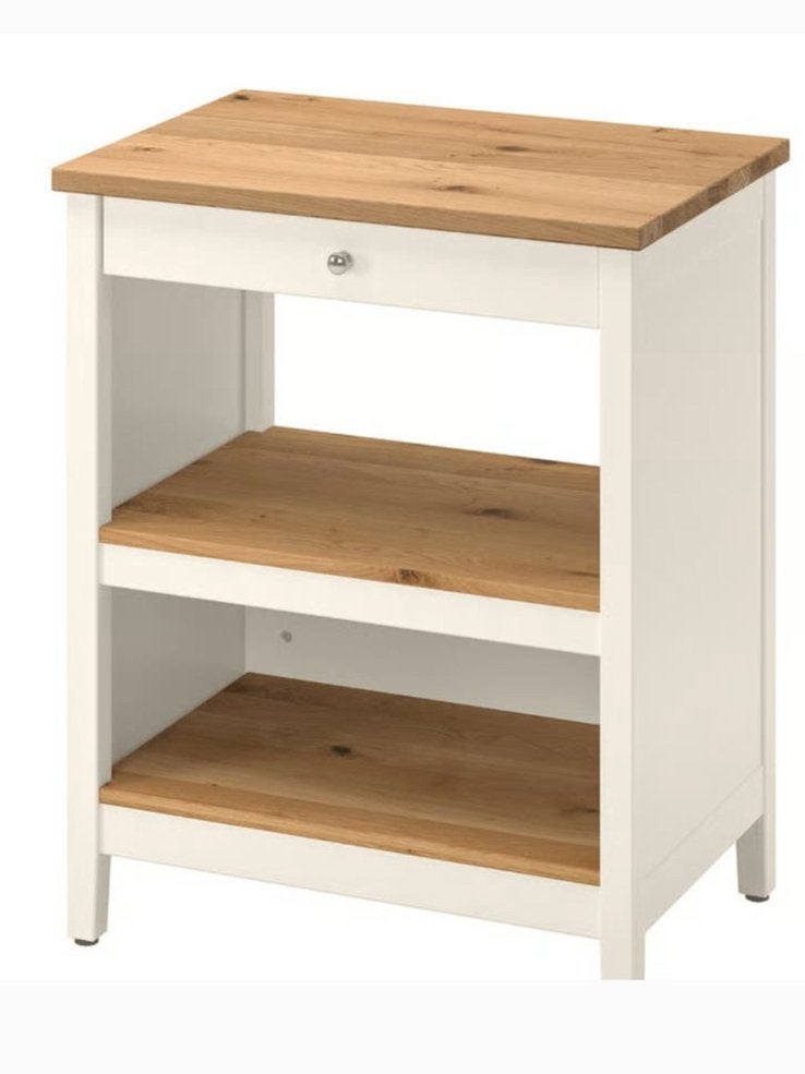 Ikea Tornviken keukeneiland zgan, Ophalen, Wit, 50 tot 100 cm, Zo goed als nieuw
