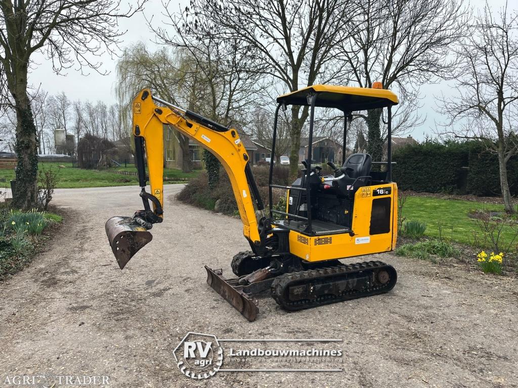 2022 JCB 16C-1 minigraver (1.250 uur!) OPRUIMING!, Zakelijke goederen, Machines en Bouw | Kranen en Graafmachines, -, Niet opgegeven