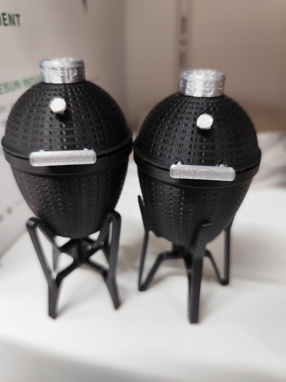 Mini BBQ peper en zout stel zwart met zilver, Ophalen of Verzenden, Nieuw