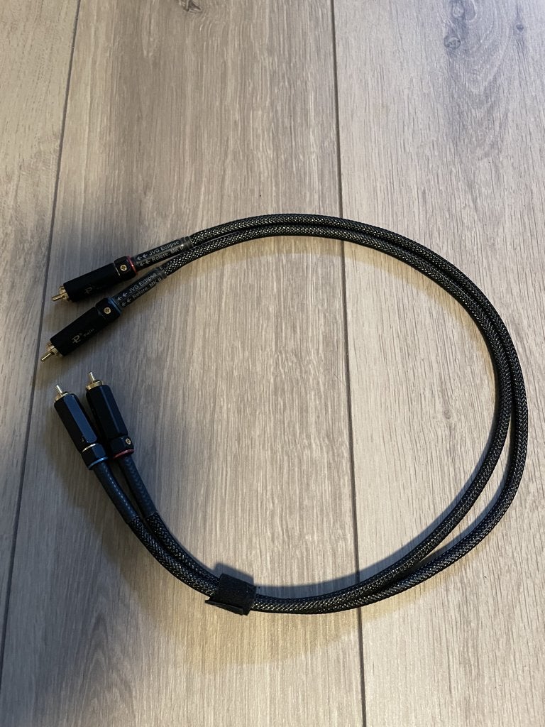 John van Gent Eclipse Reference MKII RCA interlinks 0.6m, Ophalen of Verzenden, Zo goed als nieuw, Minder dan 2 meter, Interlink-kabel