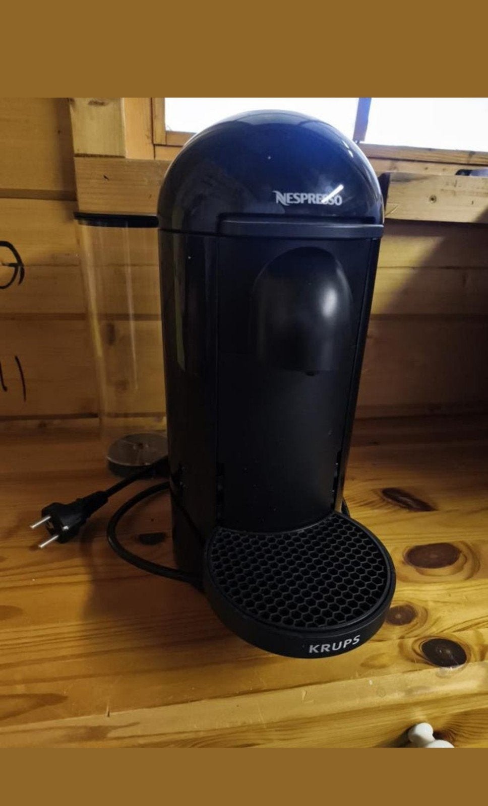Nespresso Krups koffiezetapparaat, zwart, Espresso apparaat, Ophalen of Verzenden, Zo goed als nieuw, 1 kopje