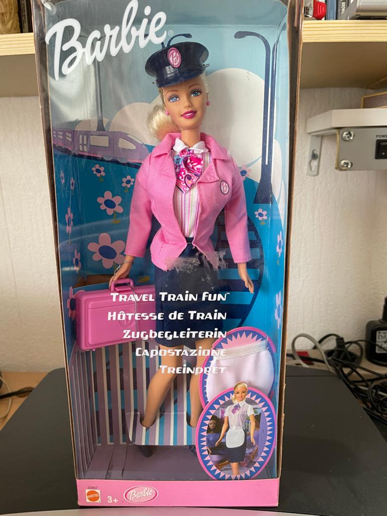 Barbie stewardess pop - Travel plane Fun, Ophalen of Verzenden, Nieuw, Barbie