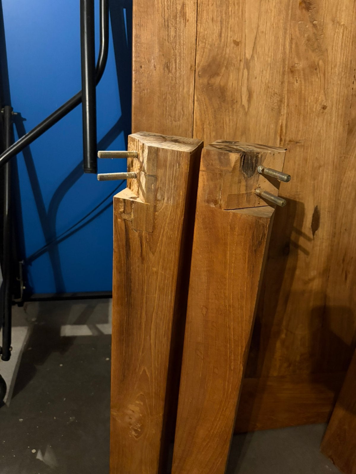 Teakhout eettafel, Huis en Inrichting, Ophalen, Zo goed als nieuw