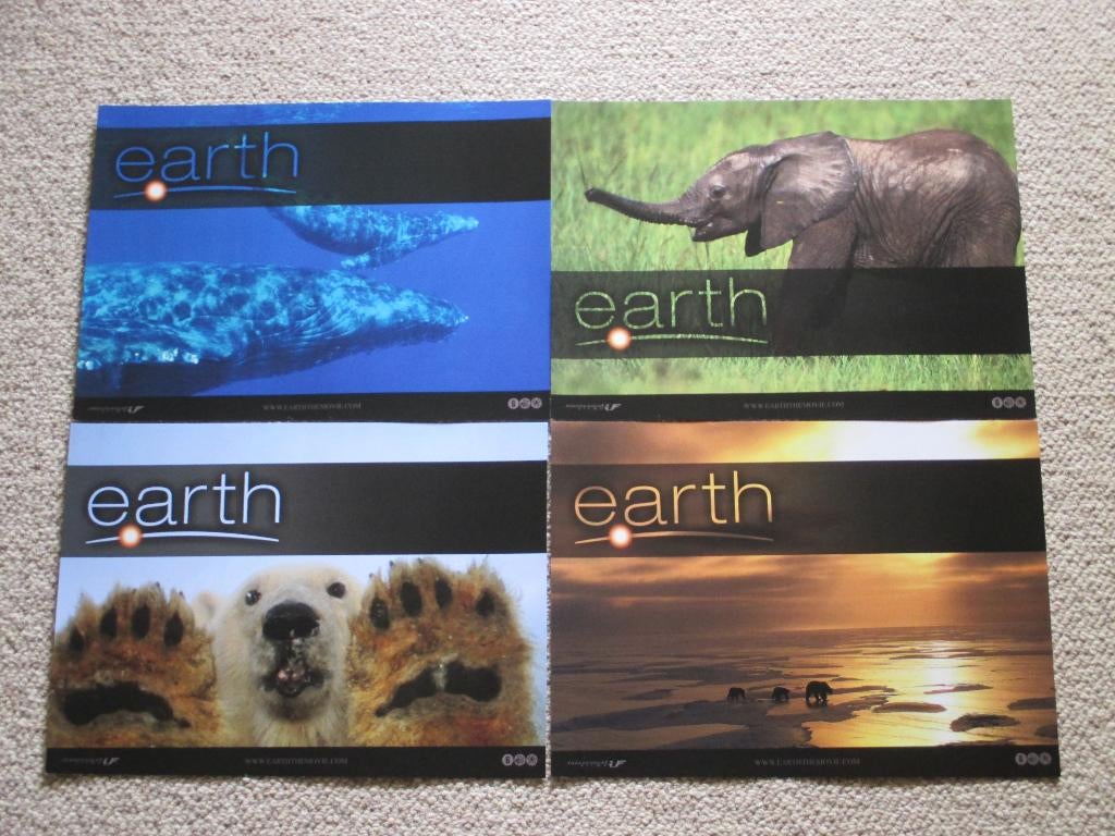 EARTH   NED.      lobbycard set., Verzenden, Nieuw, Film, Foto of Kaart