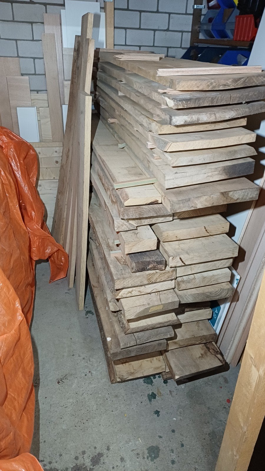 partij essen en esdoorn, Doe-het-zelf en Verbouw, Hout en Planken, Ophalen, 50 mm of meer, Balk, Minder dan 200 cm