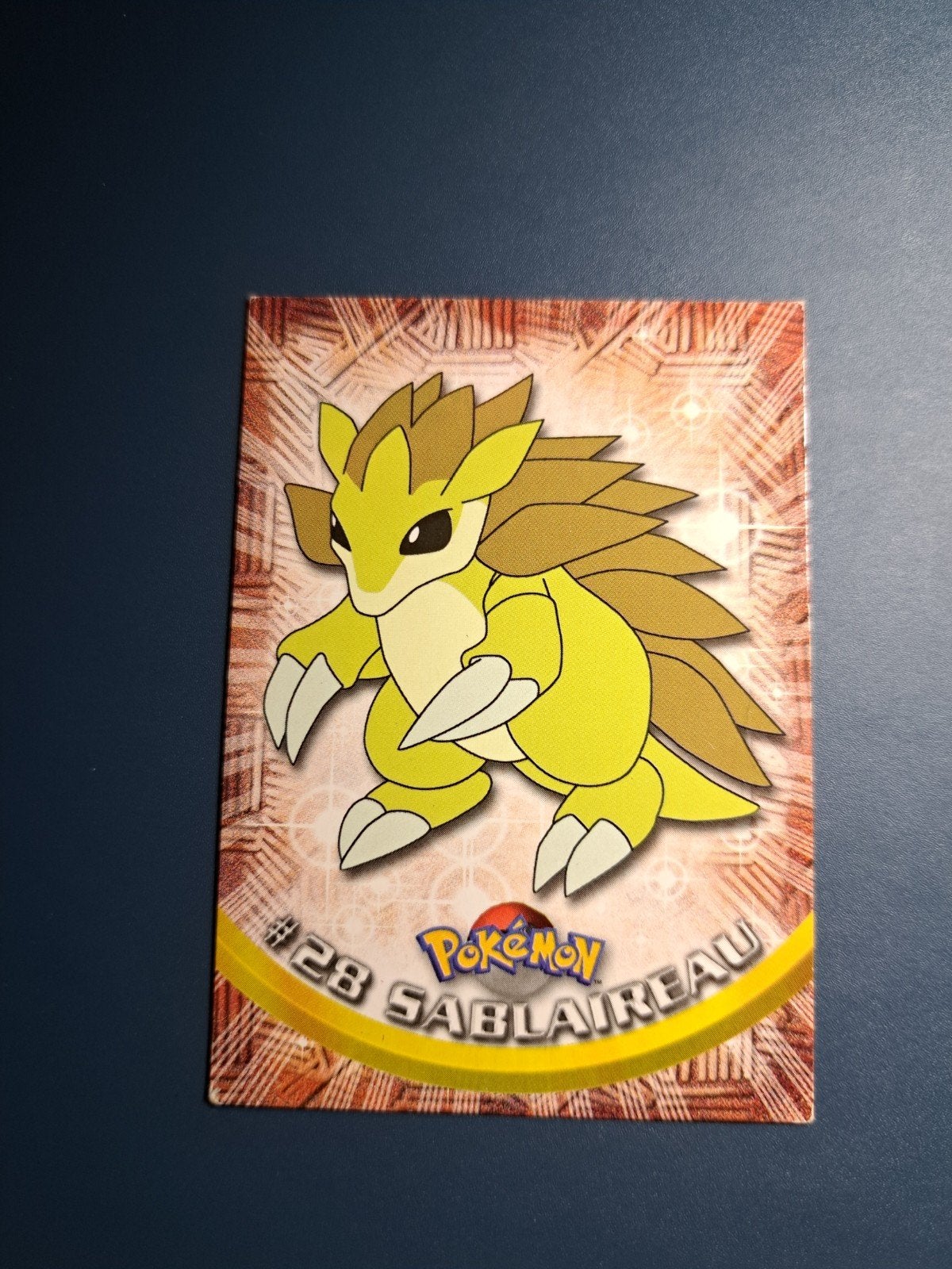 Pokémon Topps kaart #28 Sablaireau (Frans), Ophalen of Verzenden, Zo goed als nieuw, Losse kaart