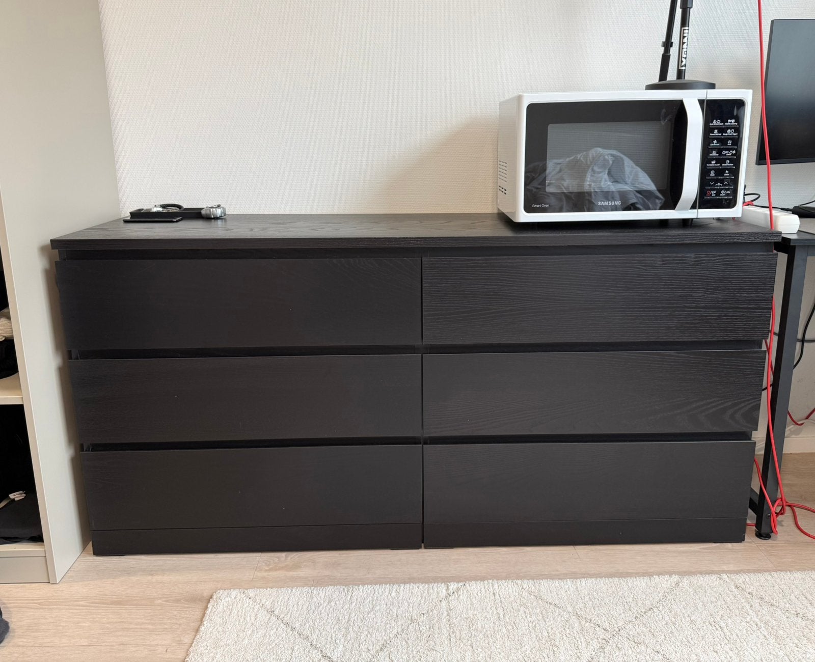 Ikea malm 6 ladekast, Ophalen, Gebruikt, 5 laden of meer, 150 tot 200 cm