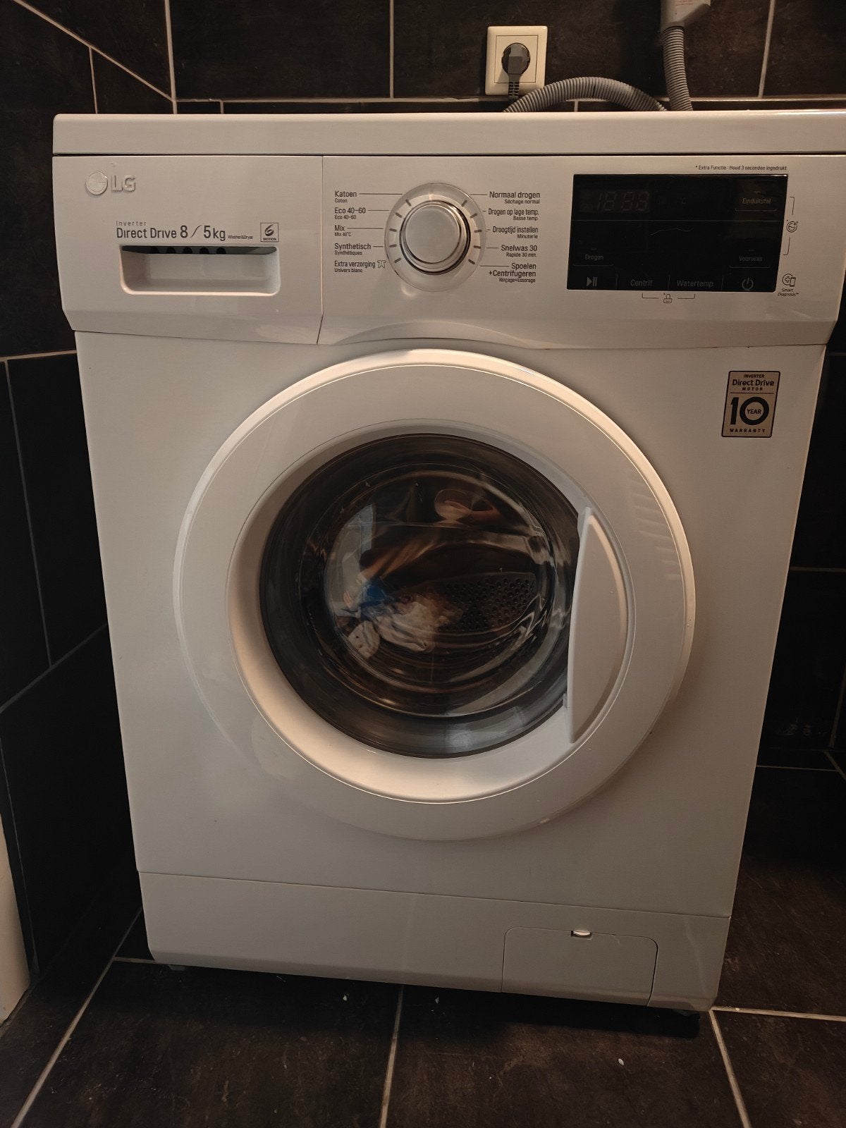 LG Direct Drive 8/5kg Wasmachine - Zo goed als nieuw, Witgoed en Apparatuur, 1200 tot 1600 toeren, 8 tot 10 kg, Ophalen of Verzenden