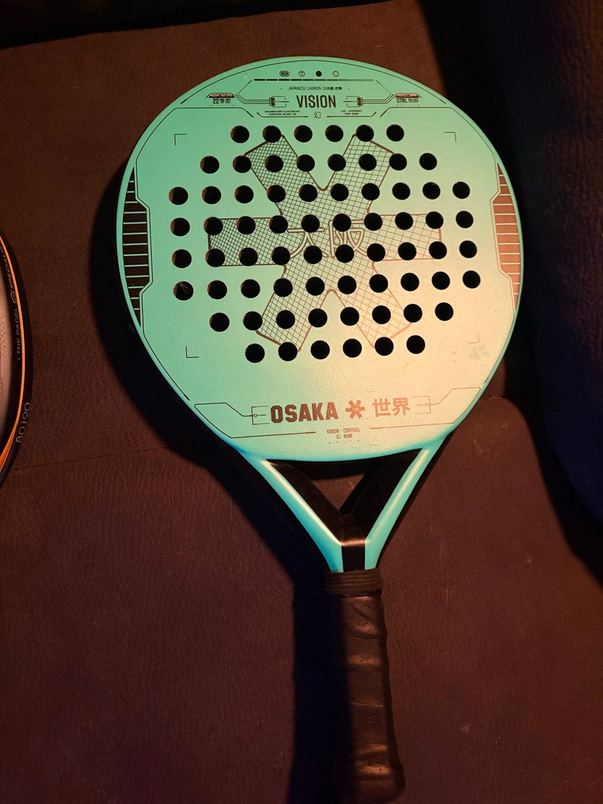 Osaka Vision Control Padelracket - Zo goed als nieuw, Sport en Fitness, Ophalen of Verzenden, Zo goed als nieuw, Padelracket