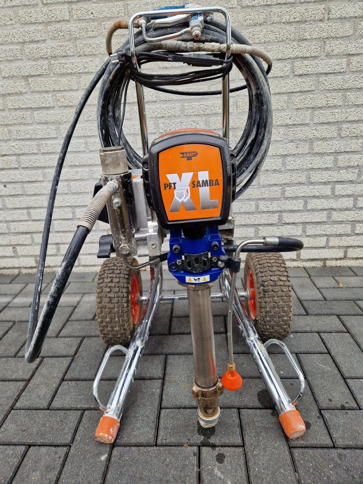 PFT Samba XL (graco mark v) Verf en dunpleister spuit - Prof, Ophalen, Gebruikt, Verfspuit of Verfpomp