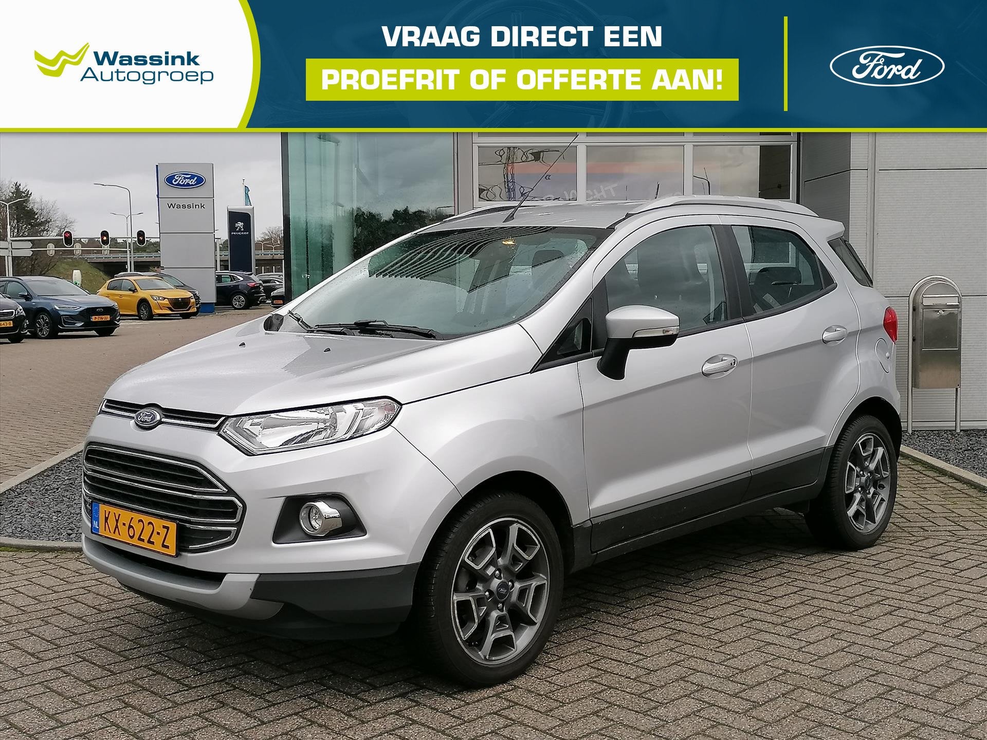 Ford EcoSport 1.0 EcoBoost 125pk Titanium | Navigatie | Wint, Auto's, Voorwielaandrijving, Gebruikt, Ecosport, Origineel Nederlands