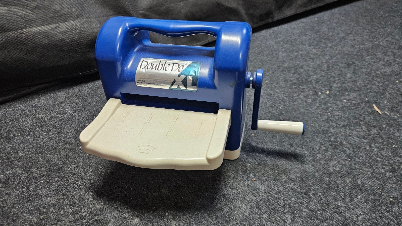 Double Do XL stans- en embossingmachine - Blauw, Hobby en Vrije tijd, Ophalen, Gebruikt, Blauw, Machine
