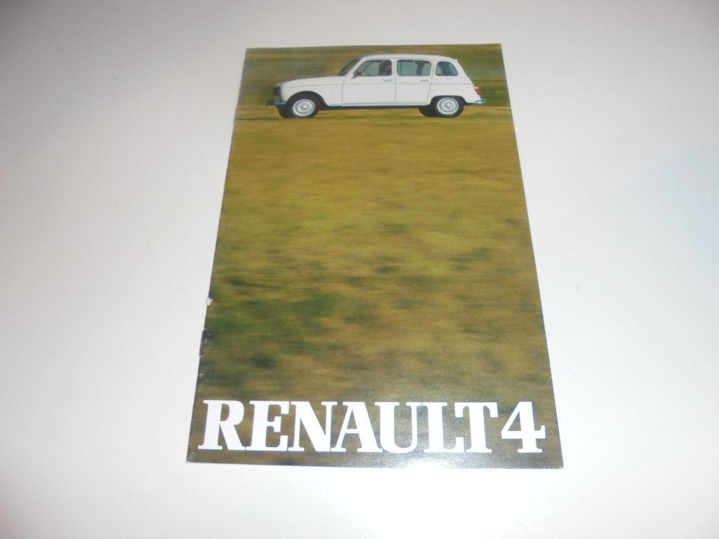 brochure Renault 4, Ophalen of Verzenden, Zo goed als nieuw, Renault