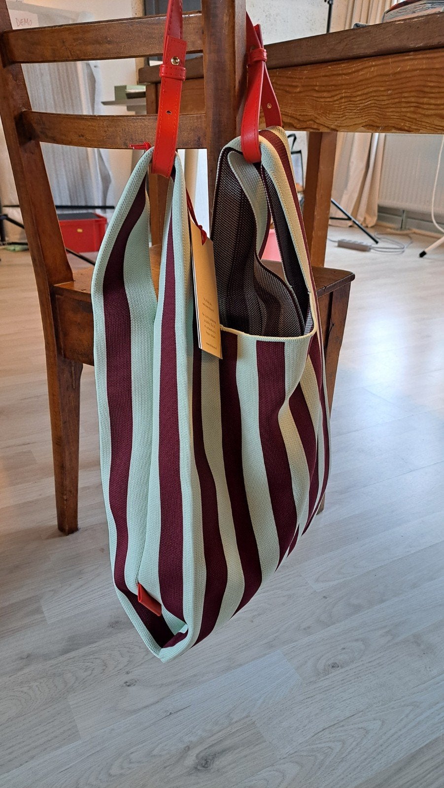 tas van Sticky Sis. lichtblauw en aubergine en fel  rood, Ophalen of Verzenden, Nieuw, Overige kleuren, Shopper