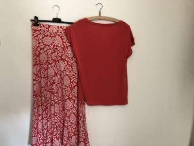 Esquala lange rok + t-shirt rok rok mt 36,  t-shirt mt s, Overige kleuren, Ophalen of Verzenden, Maat 36 (S), Onder de knie