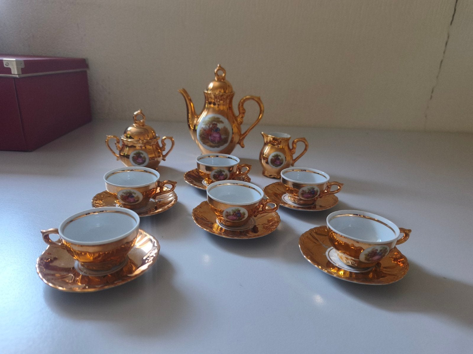Vintage Bavaria theeservies, Ophalen of Verzenden