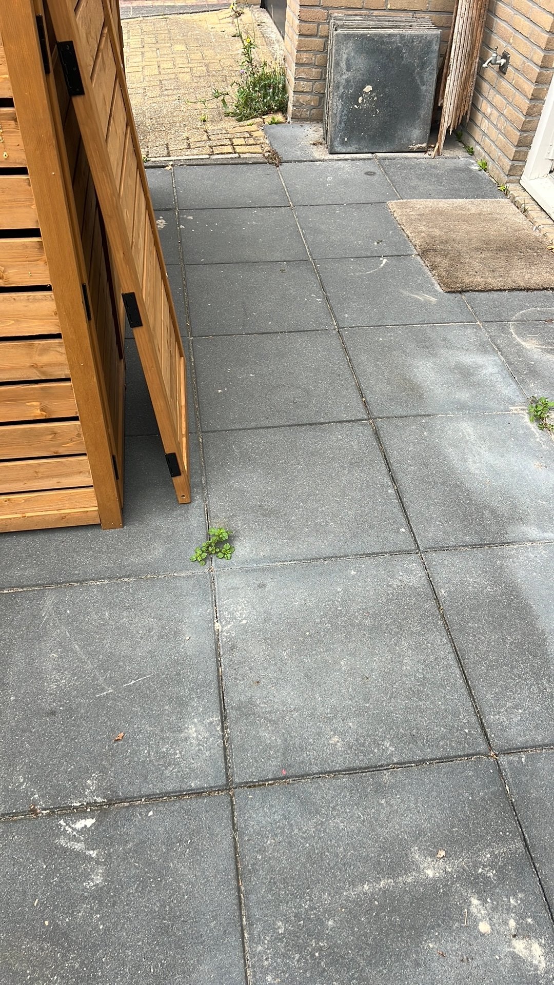 Tegels 50x50. (58x , 14,5m2), Tuin en Terras, Ophalen of Verzenden, Zo goed als nieuw, Beton, Terrastegels