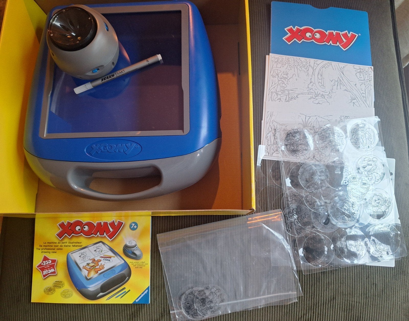 Xoomy Ravensburger tekentafel met projector en sjablonen, Ophalen of Verzenden, Zo goed als nieuw, Knutselen, Met licht