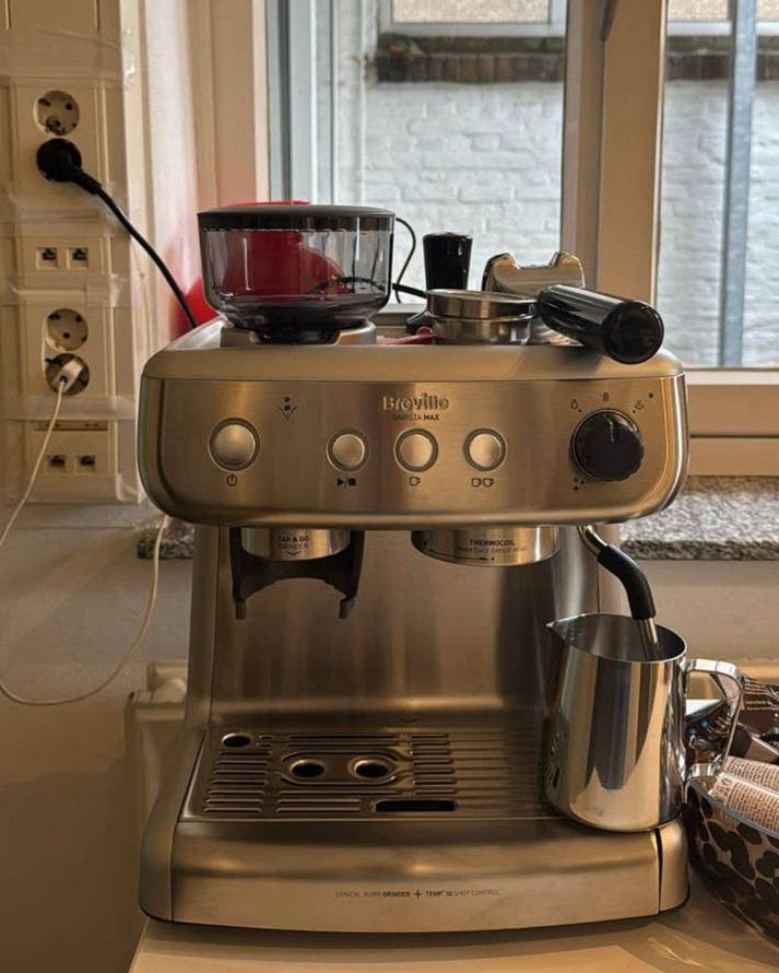 Breville Barista Max Koffiemachine met Geïntegreerde Molen, Ophalen, Afneembaar waterreservoir, Espresso apparaat, Koffiebonen