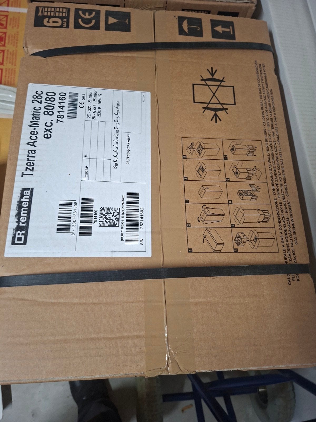 Remeha Tzerra Ace-Matic 28c CV-ketel, nieuw in doos 2x, Ophalen, 30 tot 80 cm, Cv-ketel of Combi-ketel, Nieuw