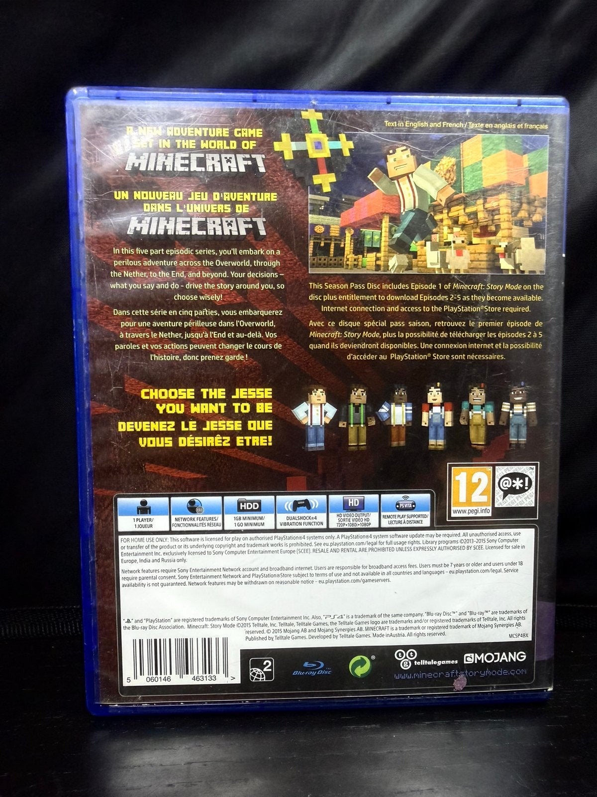 Minecraft Story Mode PS4 - Avontuurlijke game, Avontuur en Actie, Online, S, Z