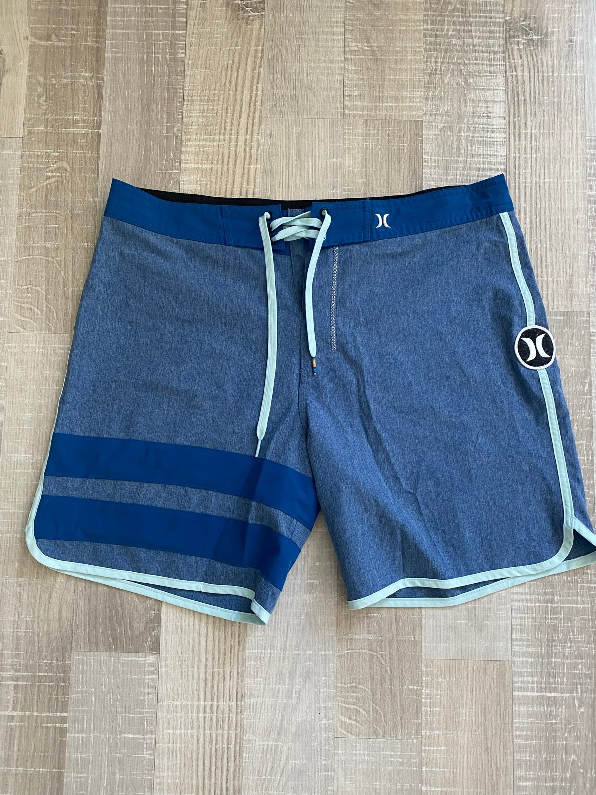 Hurley Zwemshort - Blauw met strepen, Ophalen of Verzenden, Overige maten, Blauw, Zwemshort