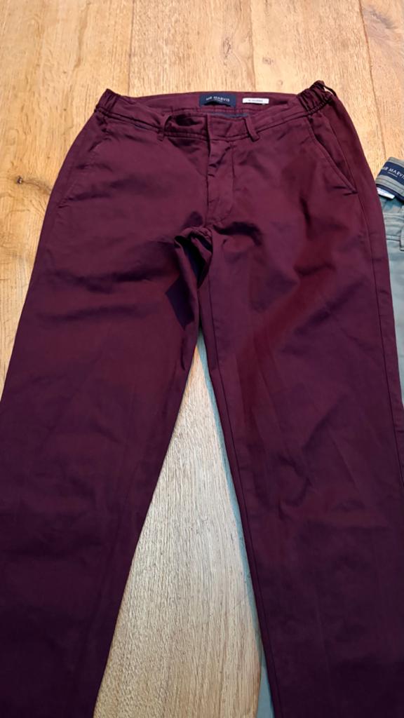 Mr Marvis The Coolerdays Broek W30L32 - Bordeauxrood, Ophalen of Verzenden, Zo goed als nieuw, Maat 46 (S) of kleiner, Overige kleuren